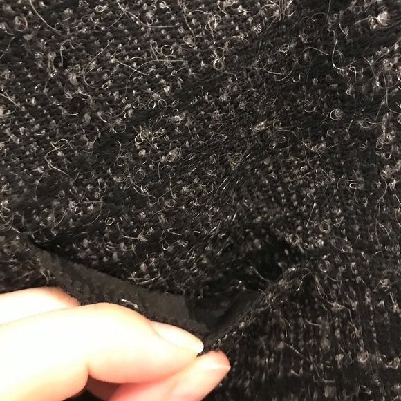 Burberry Wool Blend Pencil Skirt Plaid Sequin 12 - Picture 4 of 12